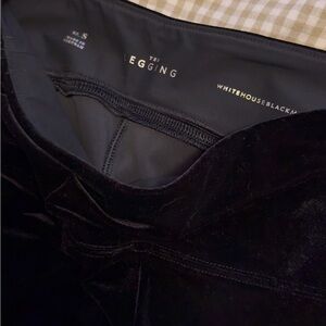 White House Black Market Velvet Leggings